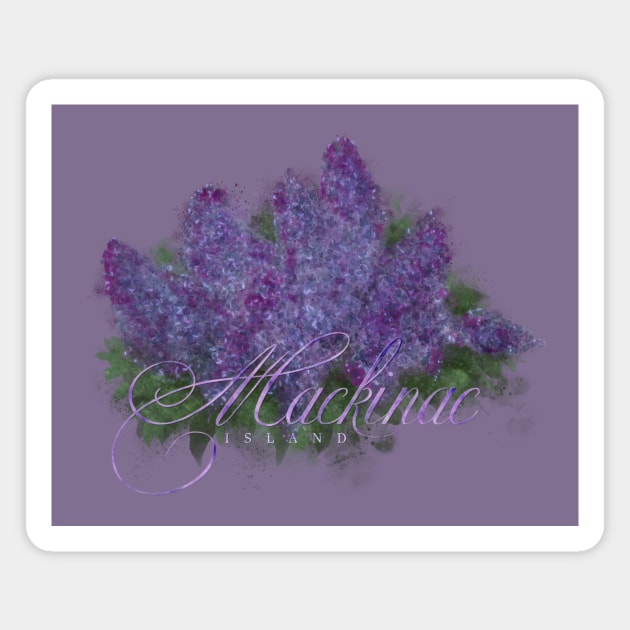 Mackinac Island Lilacs Magnet by Jarrodjvandenberg